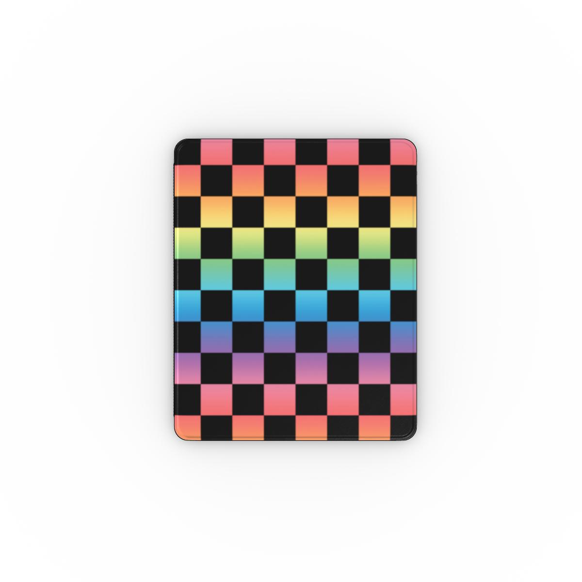 Gradient Glam Checkered iPad Case - Ombre Tech Accessories GalactiGuard   