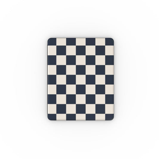 Classic Cool Checkered iPad Case - Navy Blue Tech Accessories GalactiGuard   