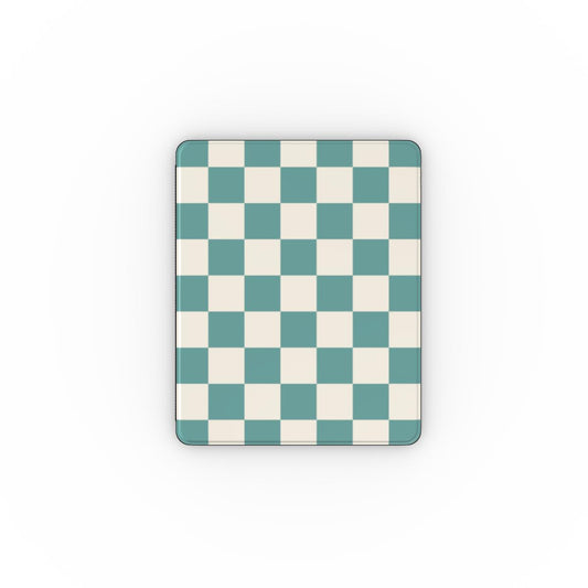 Groovy Greens Checkered iPad Case Tech Accessories GalactiGuard   