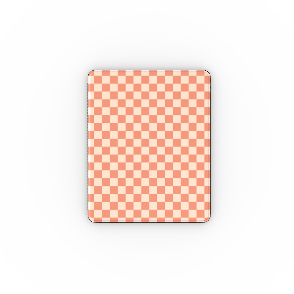 Sunset Vibes Checkered iPad Case - Orange Tech Accessories GalactiGuard   