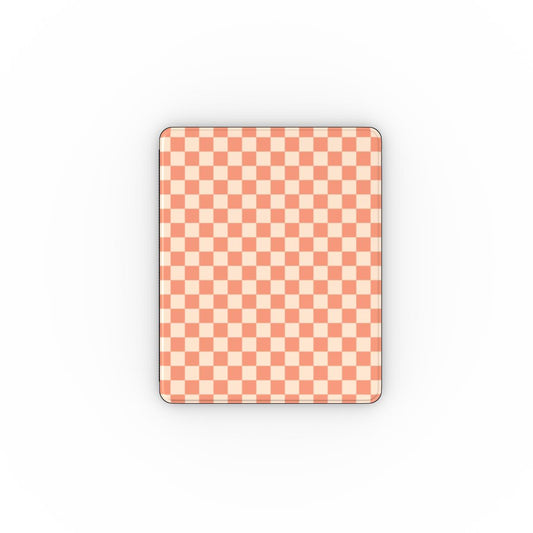 Sunset Vibes Checkered iPad Case - Orange Tech Accessories GalactiGuard   