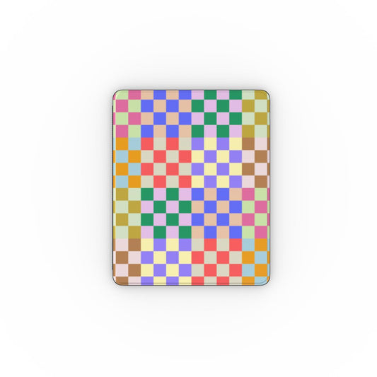 Checkmate Chic Checkered iPad Case - Colorful Tech Accessories GalactiGuard   