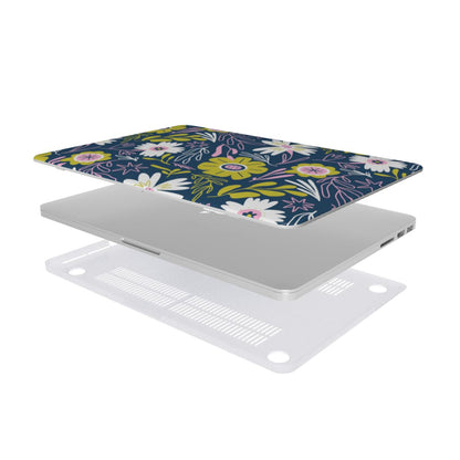 Serene Blitz Floral  MacBook Case Tech Accessories GalactiGuard   