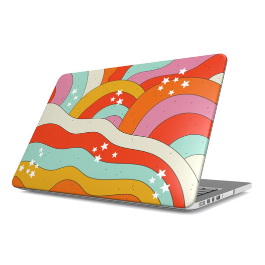 Groovy Getaway Retro MacBook Case Tech Accessories GalactiGuard   