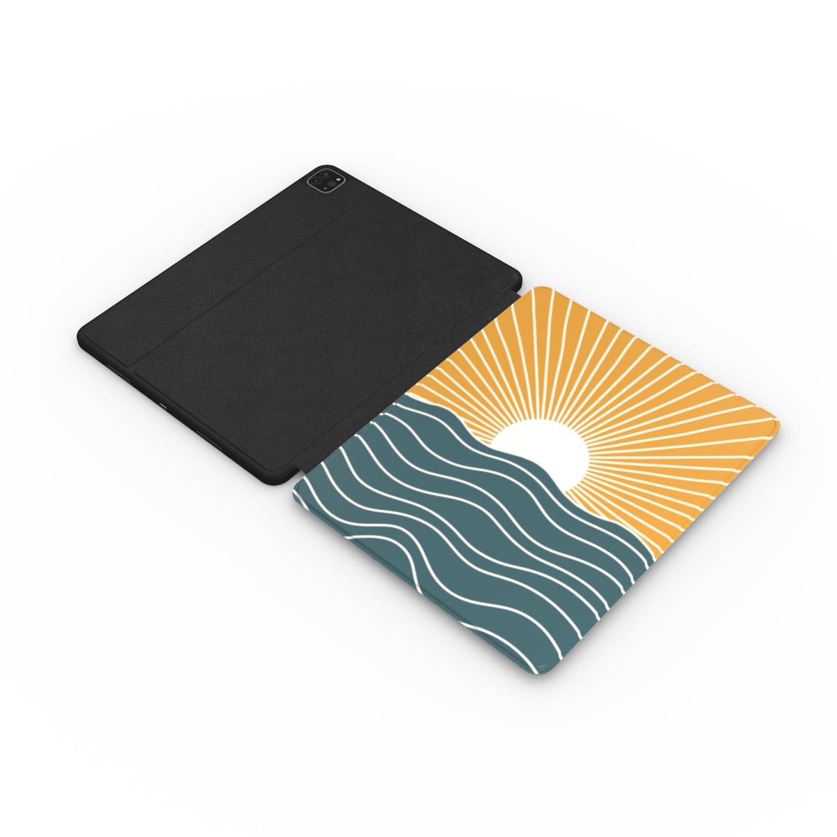 Costal Pop Retro Sun iPad Case Tech Accessories GalactiGuard   