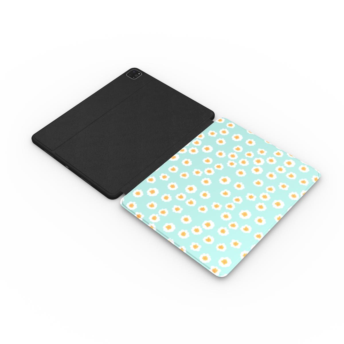 Mini Blooms Floral iPad Case  - Mint Green Tech Accessories GalactiGuard   