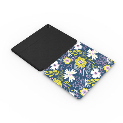 Serene Blitz Floral iPad Case Tech Accessories GalactiGuard   