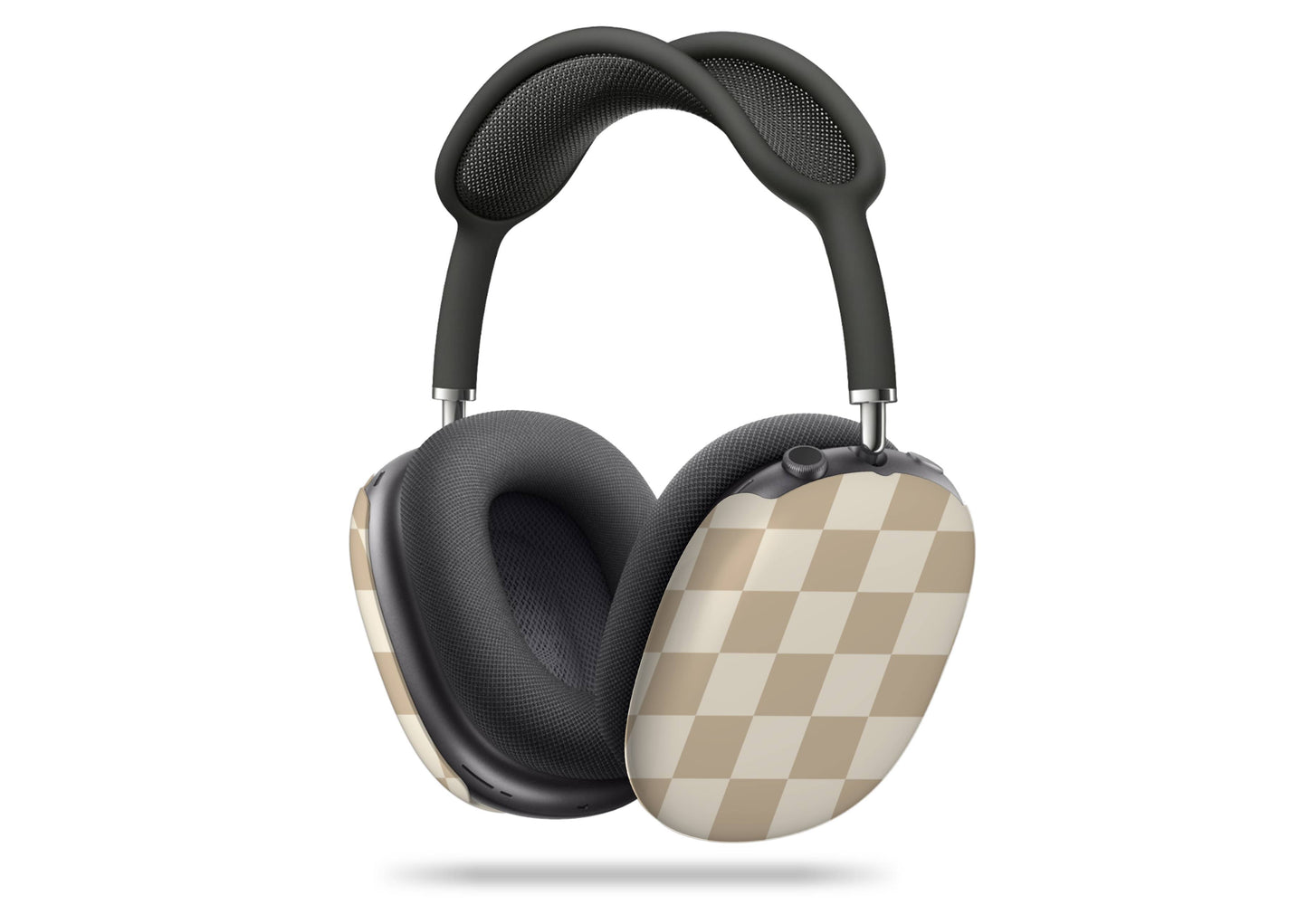 Timeless Elegance Checkered AirPod Max Cover - Beige Tech Accessories GalactiGuard   