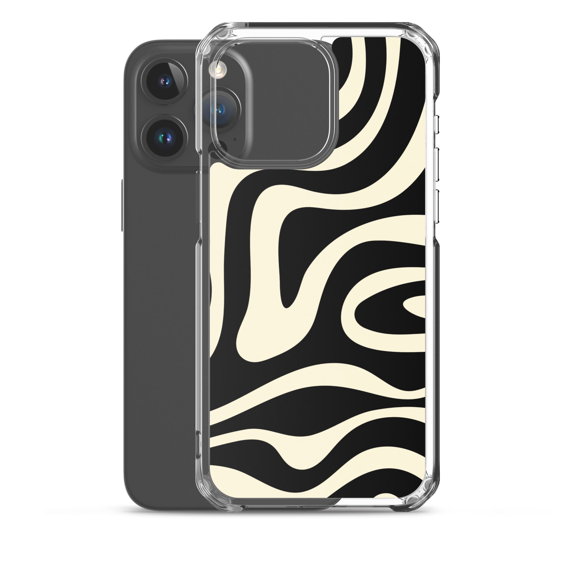 Black Waves Trendy Y2K iPhone Case Phone Cases GalactiGuard   