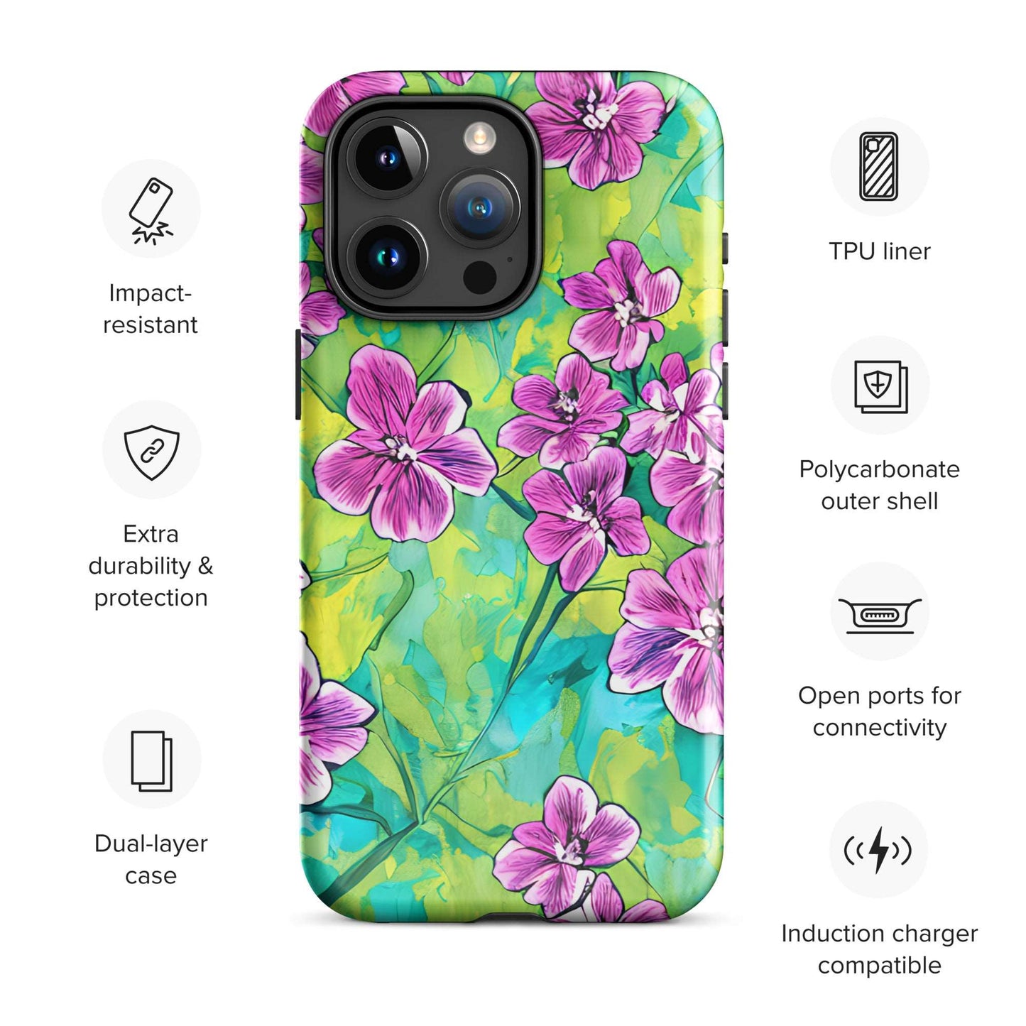 Cherry Blossoms Floral iPhone Case Phone Cases GalactiGuard   