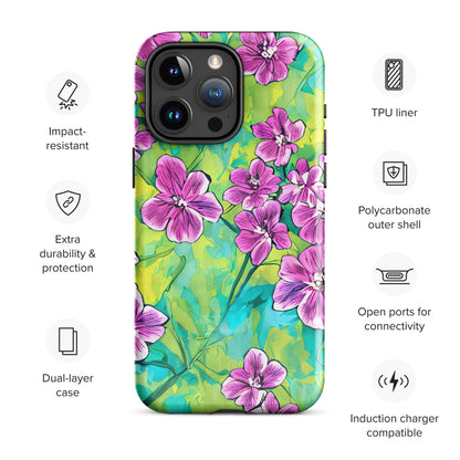 Cherry Blossoms Floral iPhone Case Phone Cases GalactiGuard   