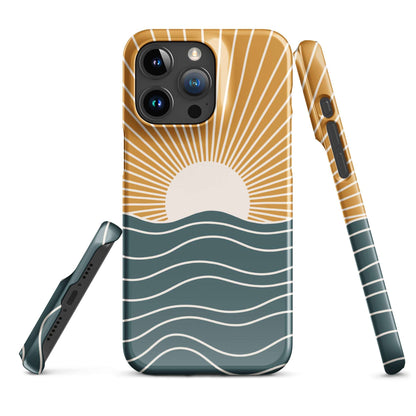 Costal Pop Retro Sun iPhone Case Phone Cases GalactiGuard   