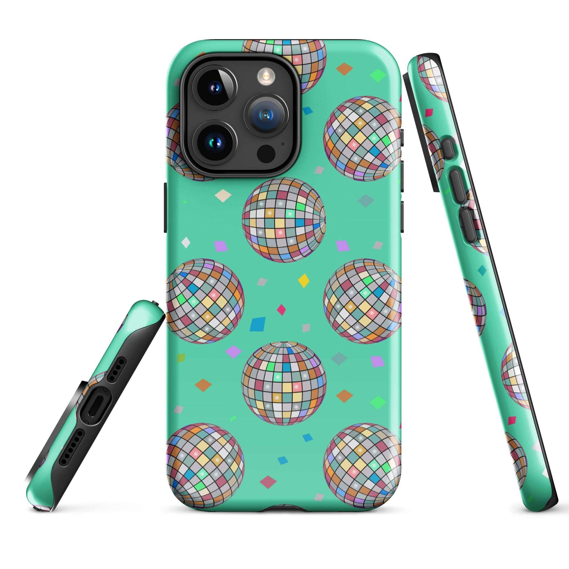 Disco Diva Mirror Ball Retro iPhone Case Phone Cases GalactiGuard   