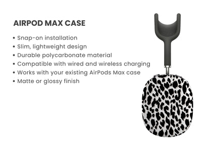 Feline Fury Leopard Print AirPod Max Cover Tech Accessories GalactiGuard   