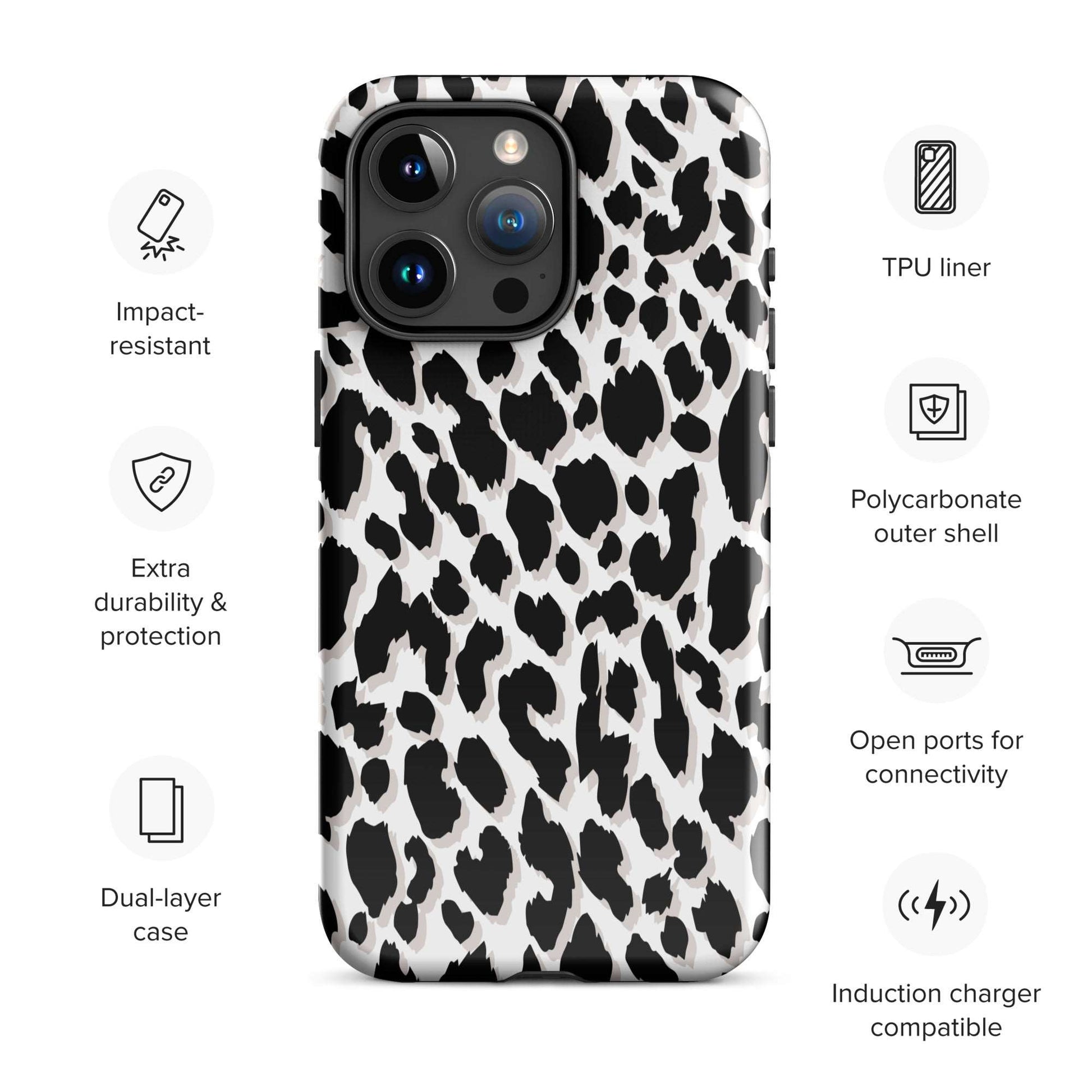 Feline Fury - Leopard Print iPhone Case Phone Cases GalactiGuard   