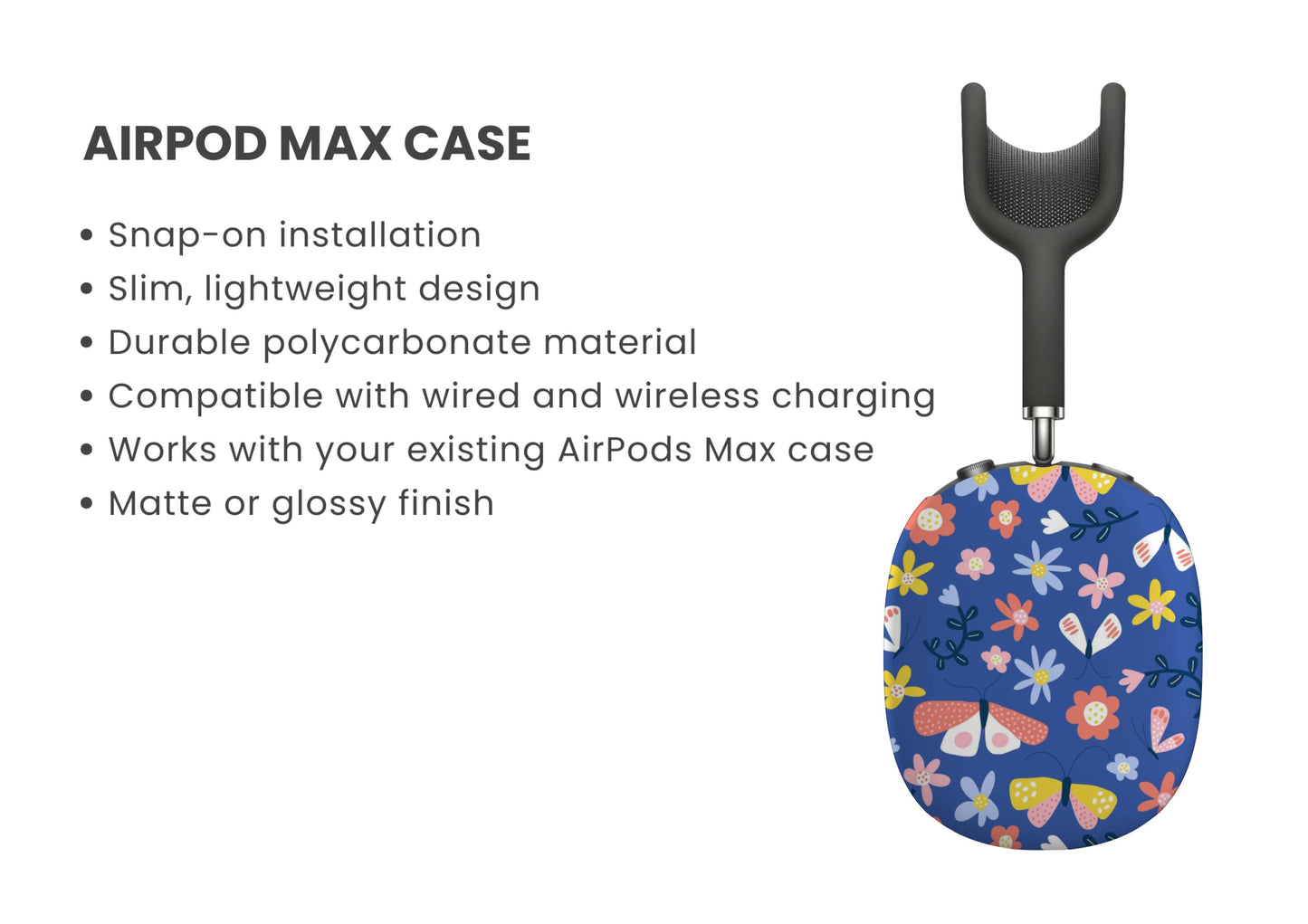 Field of Fun Floral AirPod Max Cover Tech Accessories GalactiGuard   