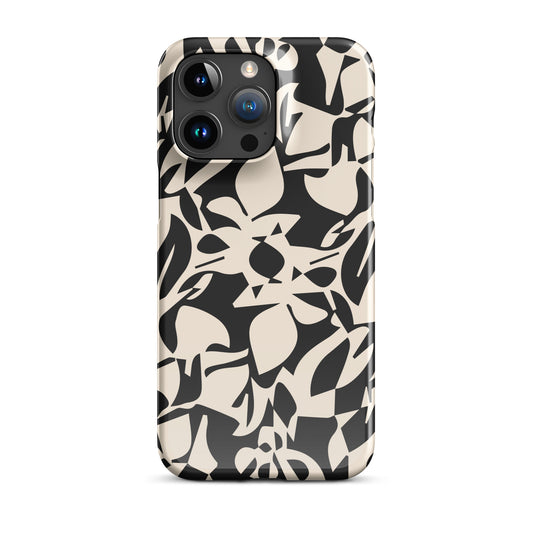 Fractured Petals - Abstract Floral iPhone Case Phone Cases GalactiGuard   