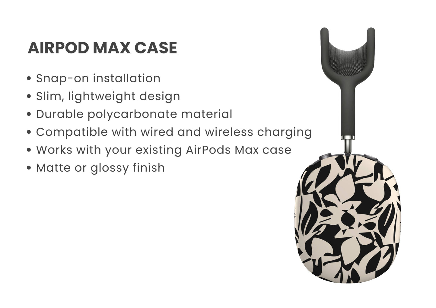 Fractured Petals Abstract Floral AirPod Max Cover Tech Accessories GalactiGuard   