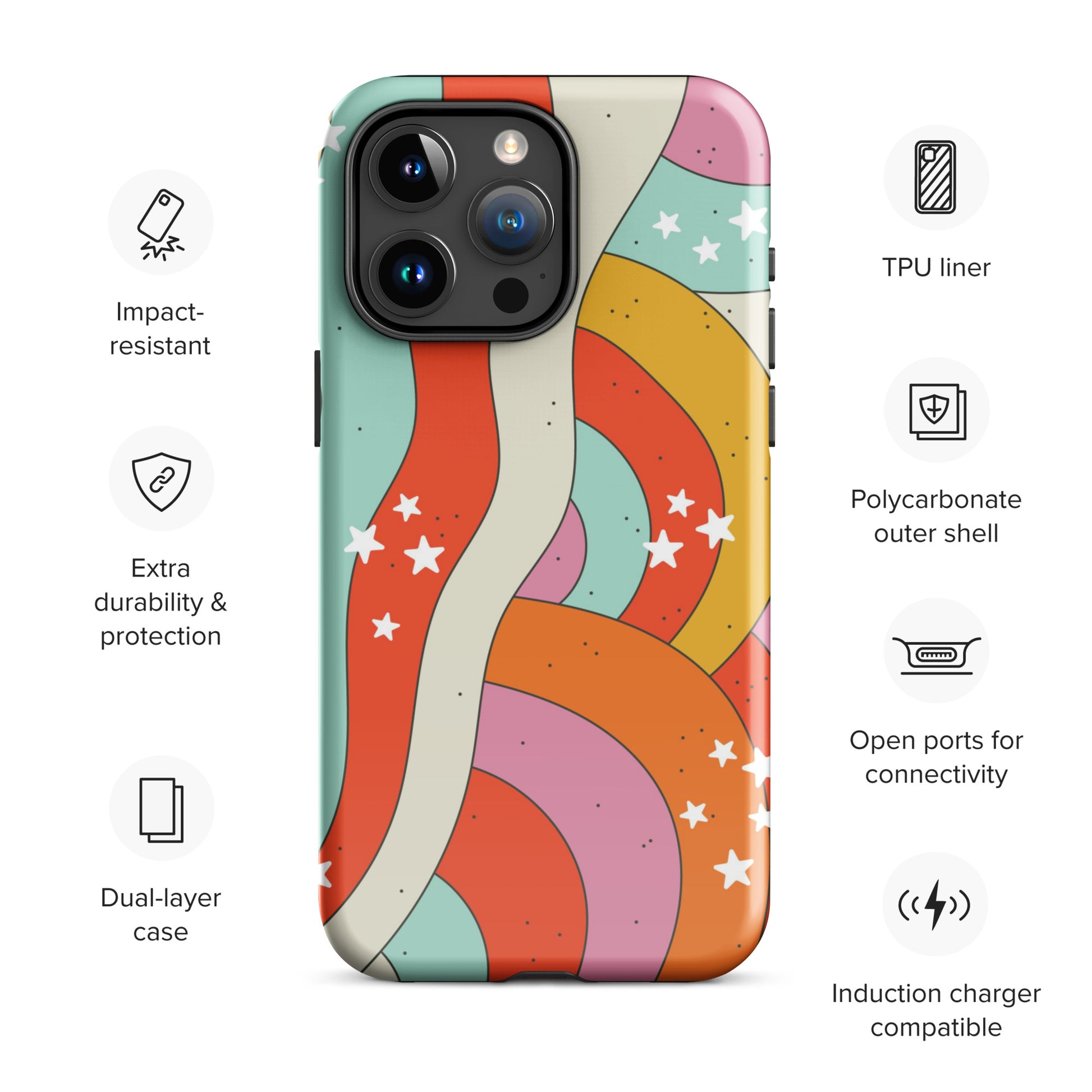 Groovy Getaway Retro iPhone Case Phone Cases GalactiGuard   