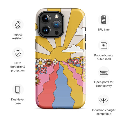 Hello Sunshine Retro iPhone Case Phone Cases GalactiGuard   