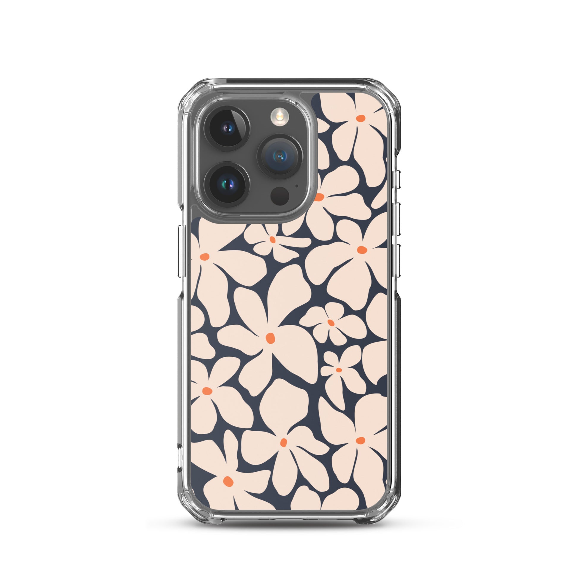 Bold Blooms Matisse Daisy iPhone Case - Navy Blue Phone Cases GalactiGuard   