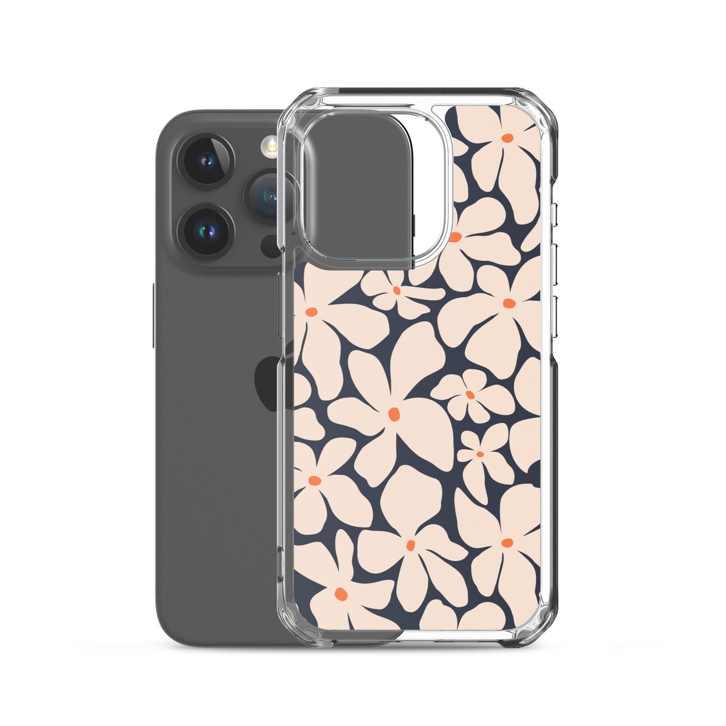 Bold Blooms Matisse Daisy iPhone Case - Navy Blue Phone Cases GalactiGuard   