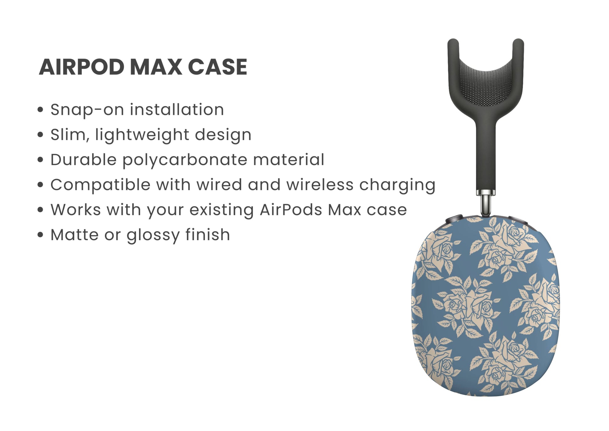 Meadow Muse Floral AirPod Max Cover Tech Accessories GalactiGuard   