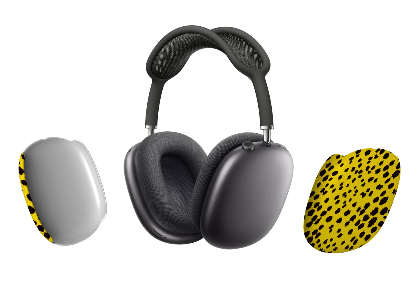 Mellow Meow Leopard Dots AirPod Max Cover Tech Accessories GalactiGuard   