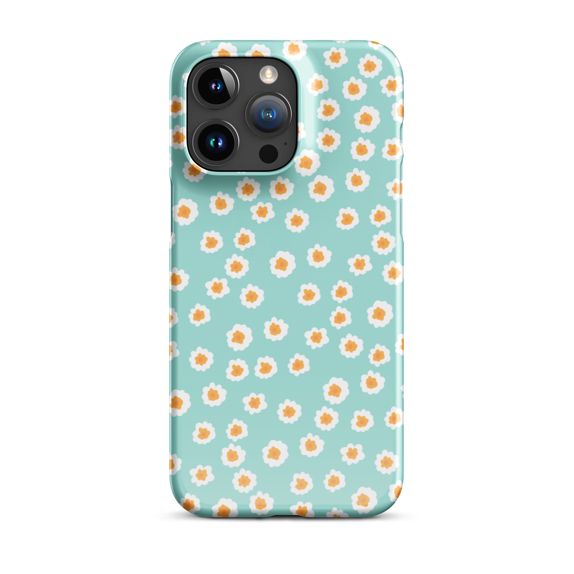 Mini Blooms Floral iPhone Case - Mint Green Phone Cases GalactiGuard   