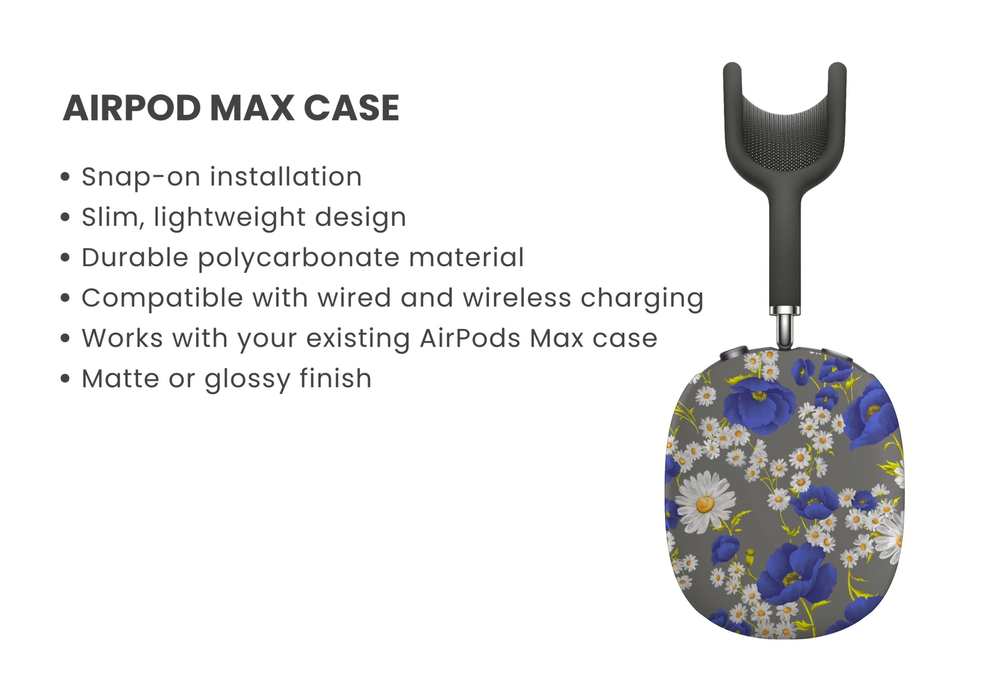 Morning Glory Wildflower AirPod Max Cover Tech Accessories GalactiGuard   