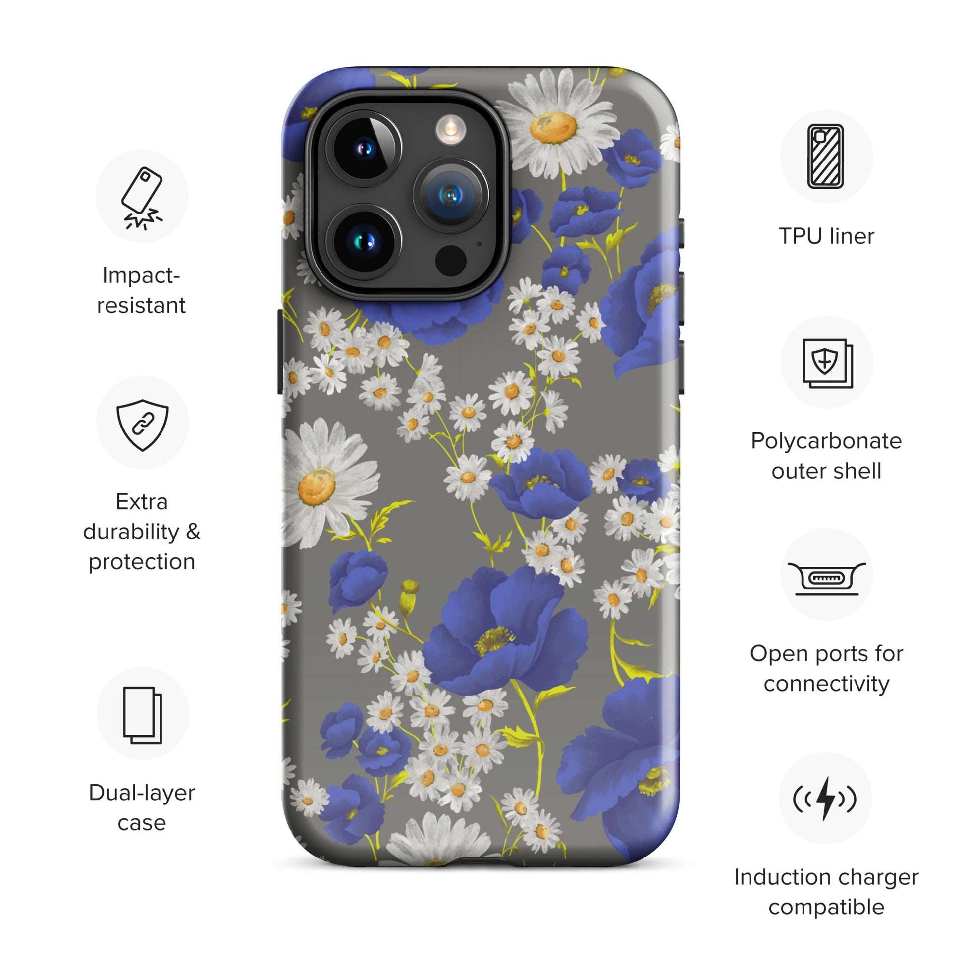 Morning Glory Wildflower iPhone Case Phone Cases GalactiGuard   