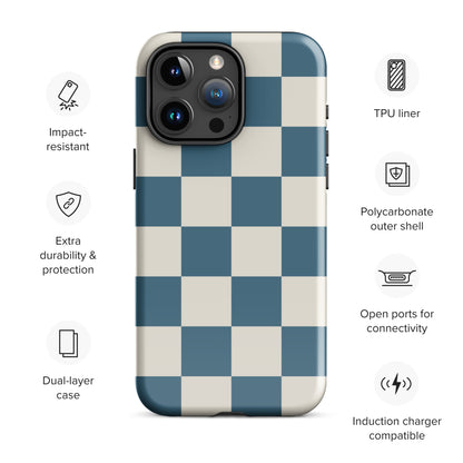 Rackley Retro Chic Checkered iPhone Case Phone Cases GalactiGuard   