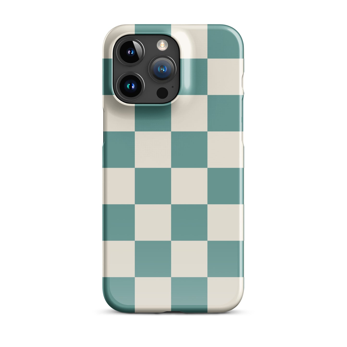 Groovy Greens Checkered iPhone Case Phone Cases GalactiGuard   