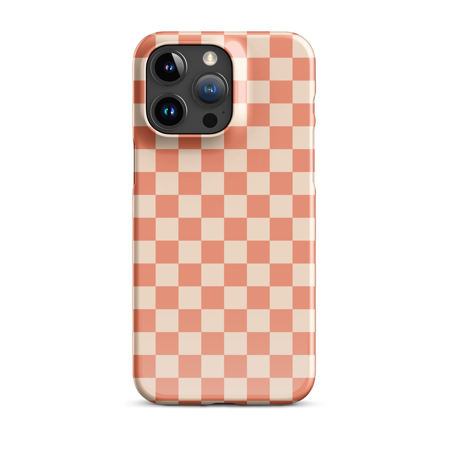 Sunset Vibes Checkered iPhone Case - Orange Phone Cases GalactiGuard   