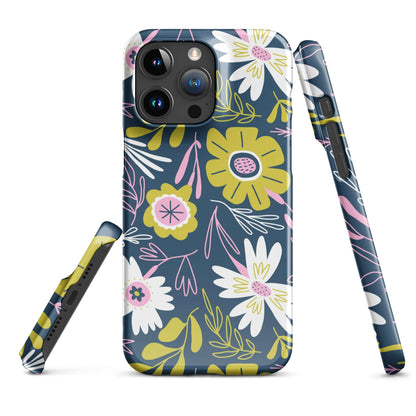 Serene Blitz Floral iPhone Case Phone Cases GalactiGuard   