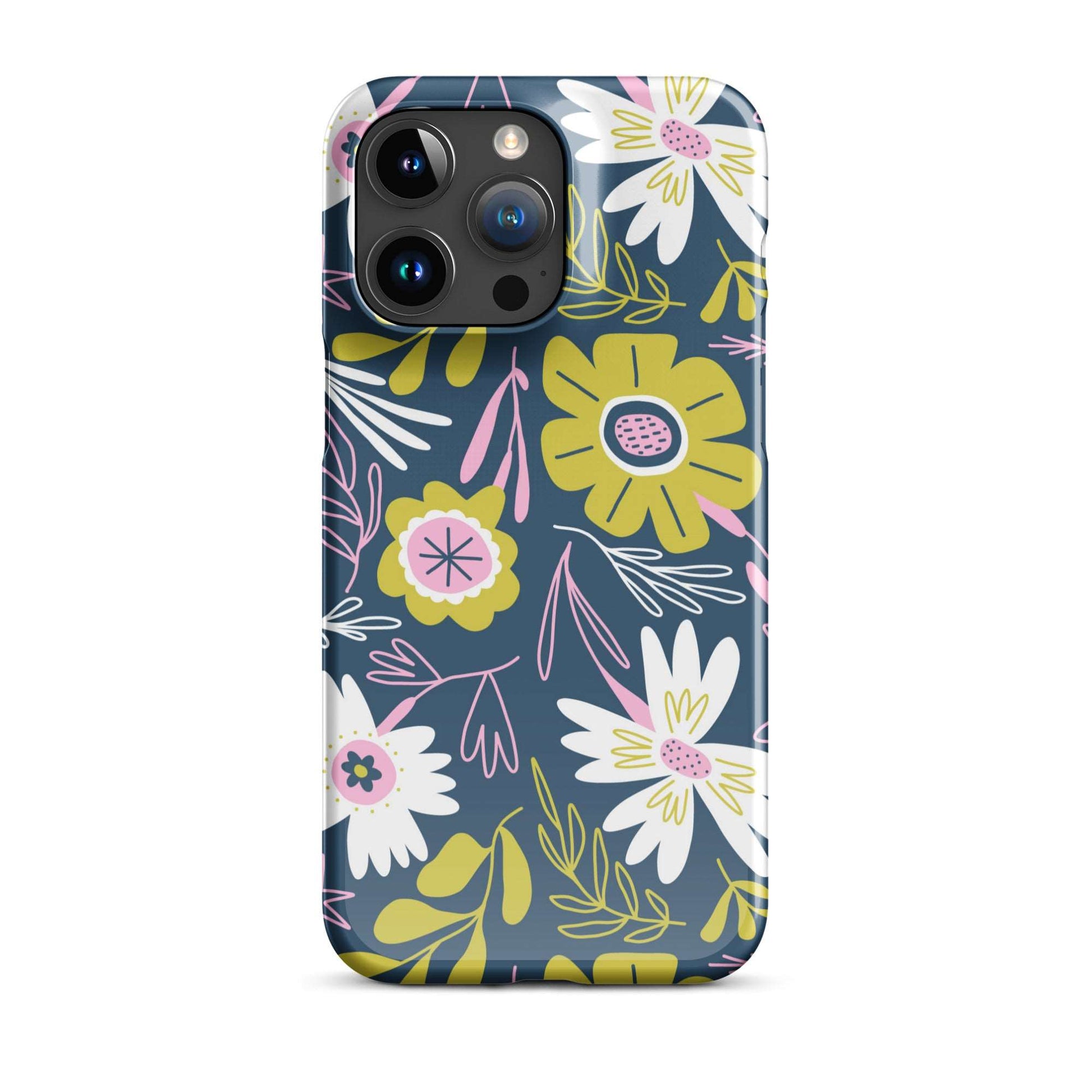 Serene Blitz Floral iPhone Case Phone Cases GalactiGuard   