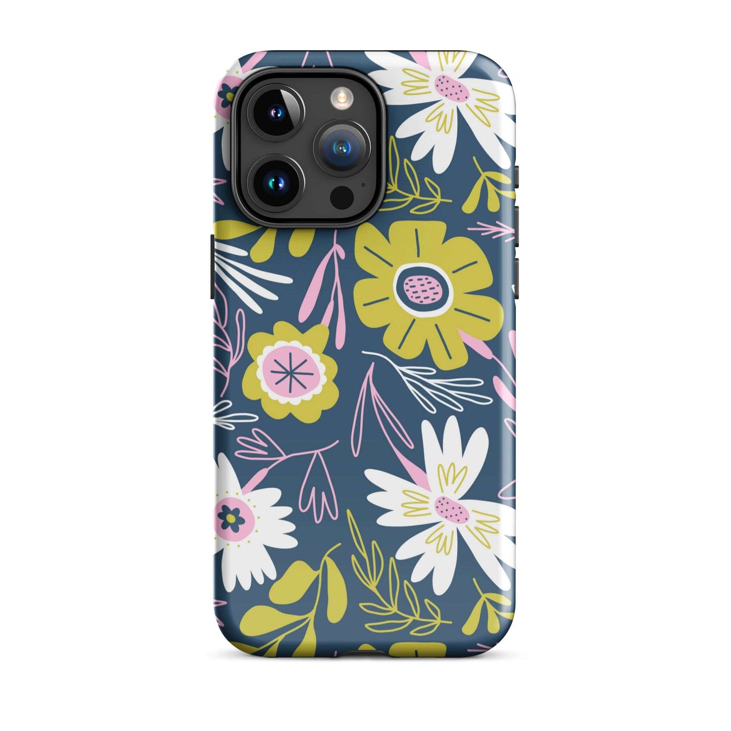 Serene Blitz Floral iPhone Case Phone Cases GalactiGuard   