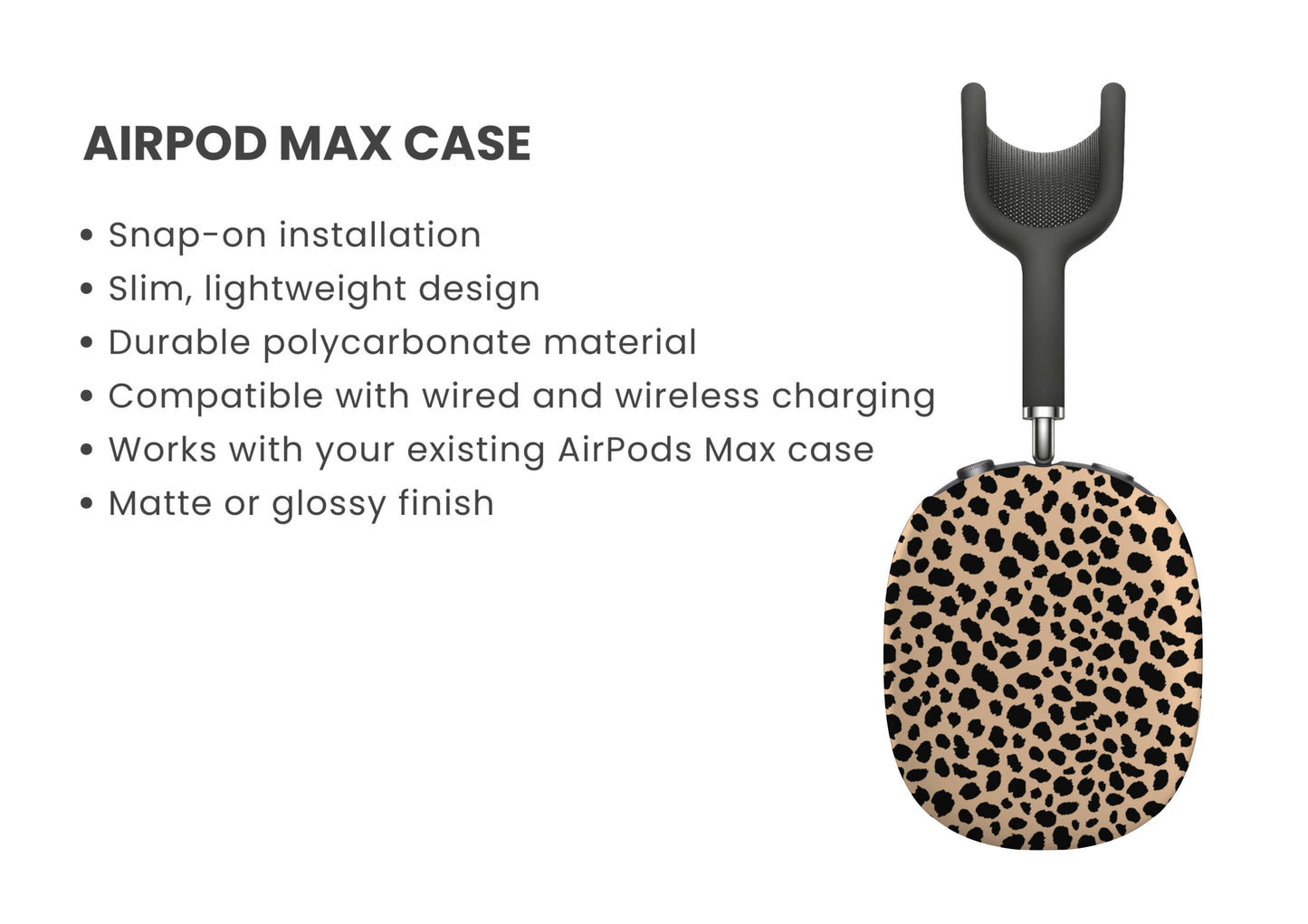 Spotty Style Leopard Print AirPod Max Cover Tech Accessories GalactiGuard   