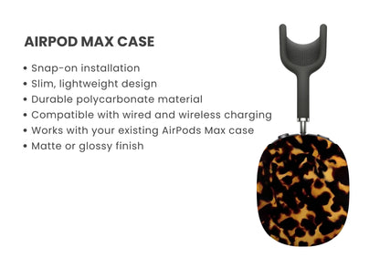 Trendy Tortoise Shell AirPod Max Cover Tech Accessories GalactiGuard   