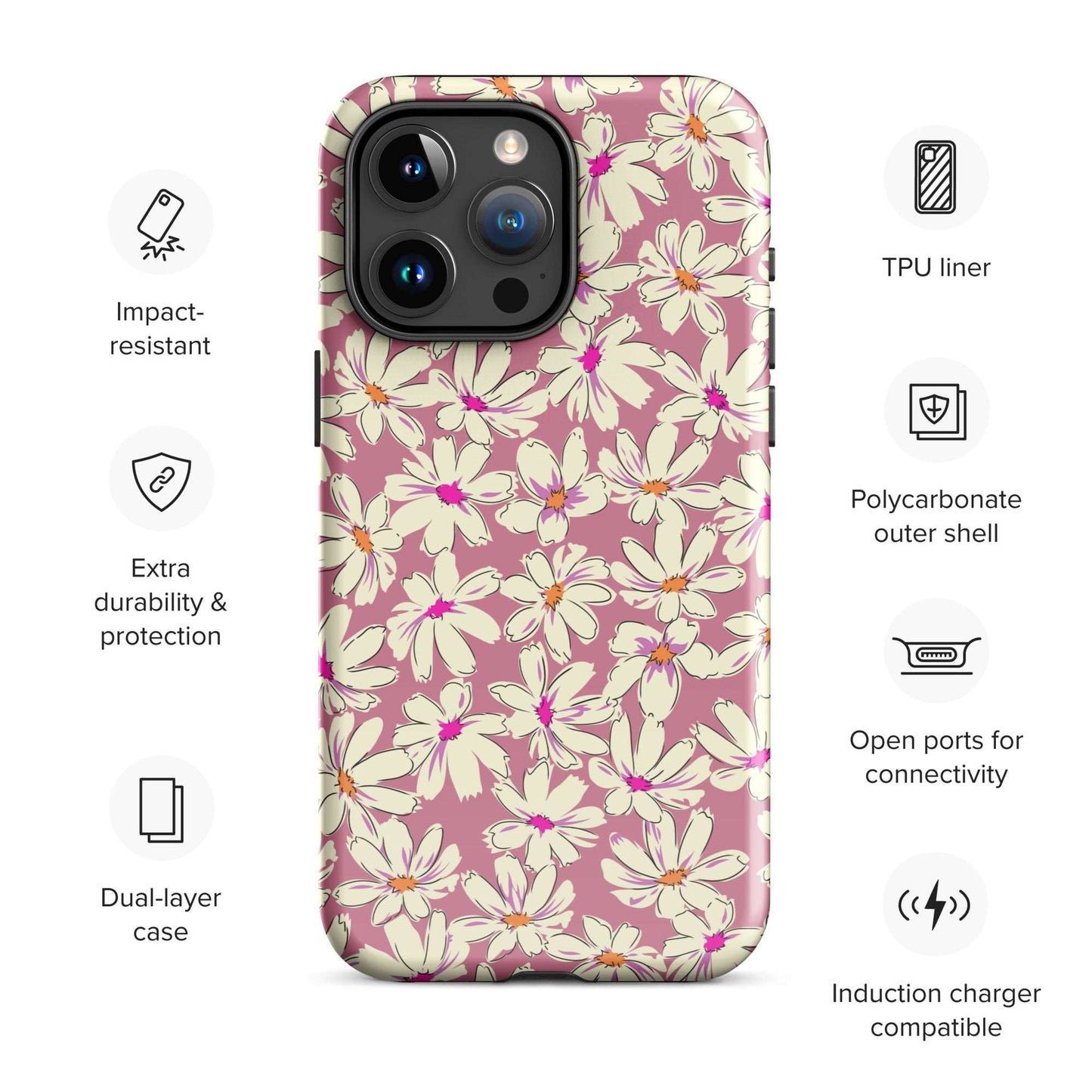 Boho Wildflower iPhone Case Phone Cases GalactiGuard   