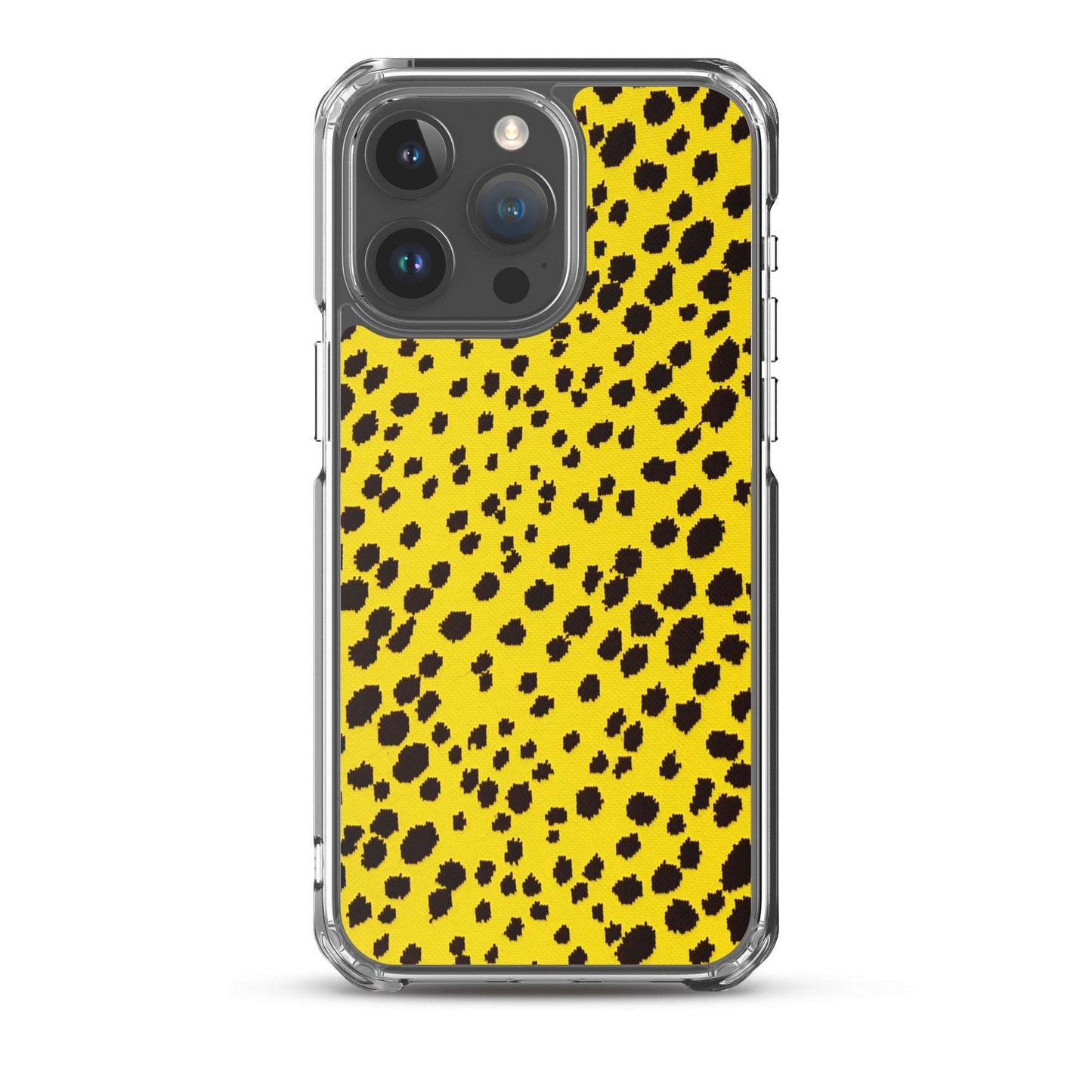 Mellow Meow Leopard Dots iPhone Case - Yellow Phone Cases GalactiGuard   