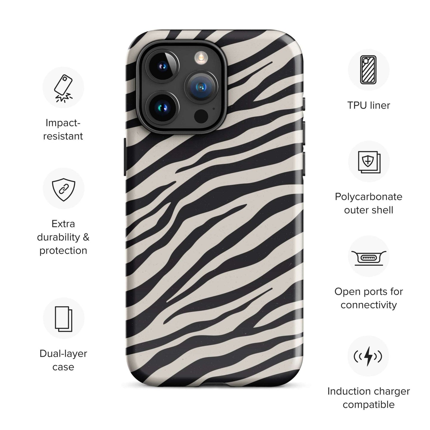 Zebra Zest - Animal Print iPhone Case Phone Cases GalactiGuard   