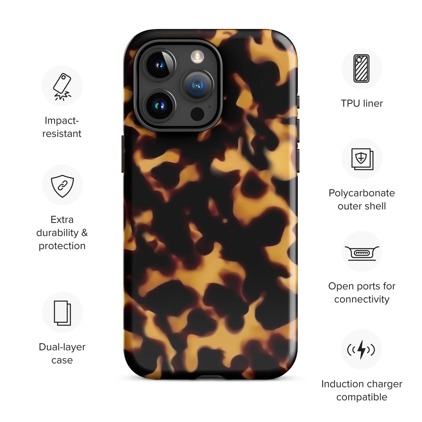 Trendy Tortoise Shell iPhone Case Phone Cases GalactiGuard   