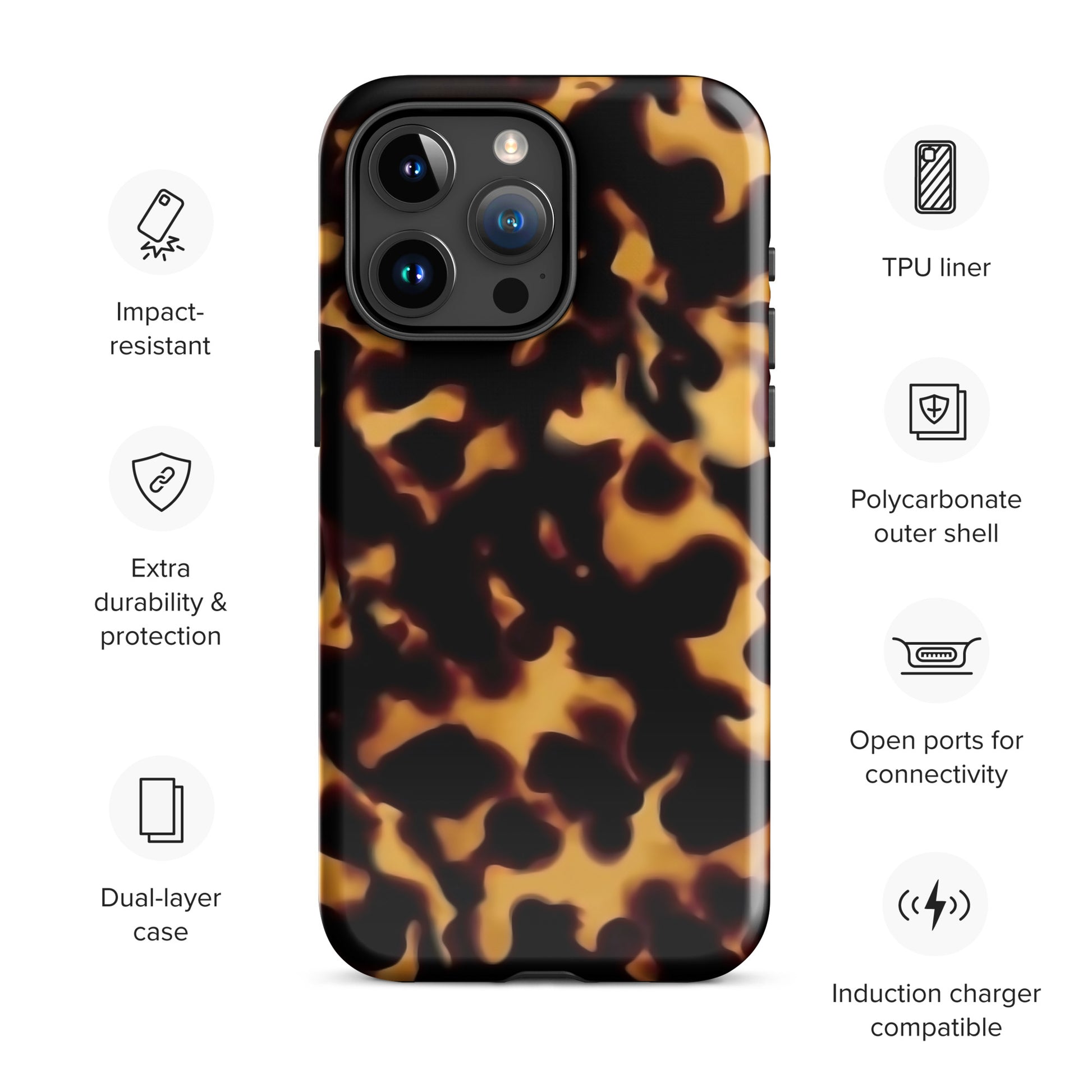 Trendy Tortoise Shell iPhone Case Phone Cases GalactiGuard   